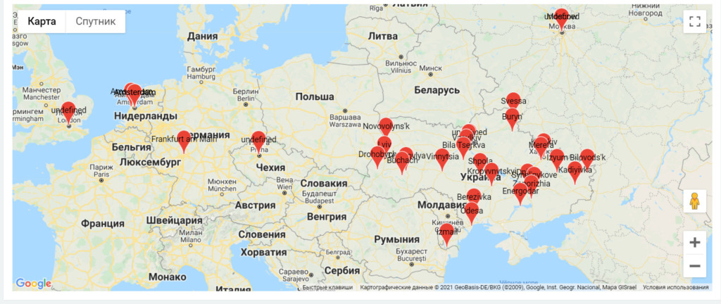 география слушателей