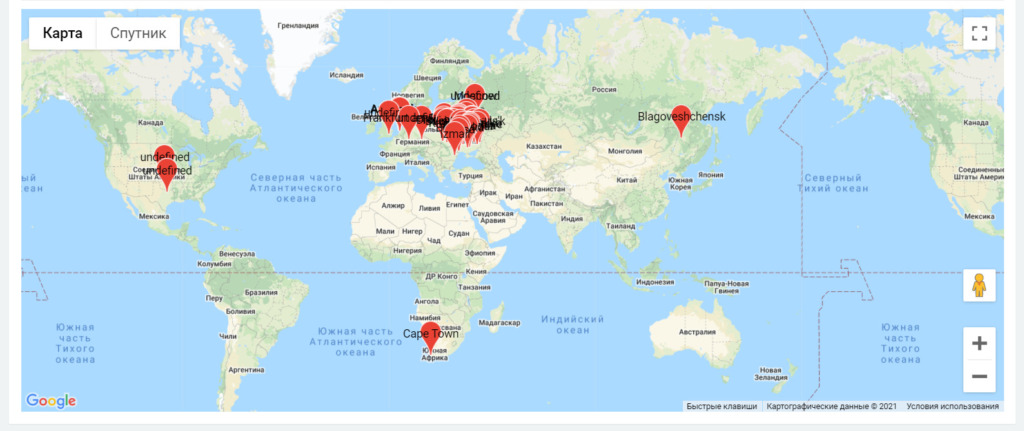география слушателей